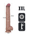 LoveToy - Nature Cock - Dubbellaags Buigbare XXL Dildo - 37,5 cm-Erotiekvoordeel.nl