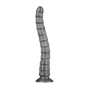LoveToy - Vibrax Slider - Lange Vibrerende Anaal Dildo - 35 cm - Zilver-laced-up.nl