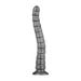 LoveToy - Vibrax Slider - Lange Vibrerende Anaal Dildo - 35 cm - Zilver-laced-up.nl