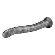 LoveToy - Vibrax Slider - Lange Vibrerende Anaal Dildo - 35 cm - Zilver-laced-up.nl