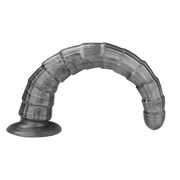 LoveToy - Vibrax Slider - Lange Vibrerende Anaal Dildo - 35 cm - Zilver-laced-up.nl
