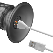 LoveToy - Vibrax Slider - Lange Vibrerende Anaal Dildo - 35 cm - Zilver-laced-up.nl