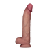LoveToy - Sliding Skin Vibrerende Dildo Pro II - Met Afstandsbediening - 25 cm - Lichte Huidskleur-Erotiekvoordeel.nl