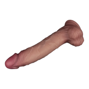 LoveToy - Sliding Skin Vibrerende Dildo Pro II - Met Afstandsbediening - 25 cm - Lichte Huidskleur-laced-up.nl