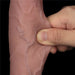LoveToy - Sliding Skin Vibrerende Dildo Pro II - Met Afstandsbediening - 25 cm - Lichte Huidskleur-Erotiekvoordeel.nl