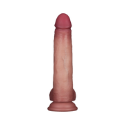 LoveToy - Sliding Skin Vibrerende Dildo Pro II - Met Afstandsbediening - 21,5 cm - Lichte Huidskleur-laced-up.nl