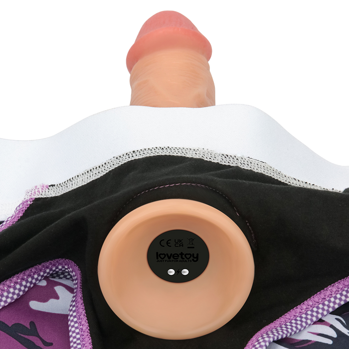 LoveToy - Ingen - Violet Strap-on Slipje - Maat M/L - Paars