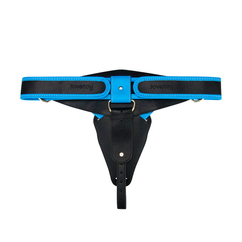 LoveToy - Ingen - Vibrerende Strap-on Set - Lengte 20 cm - Lichte Huidskleur-Erotiekvoordeel.nl