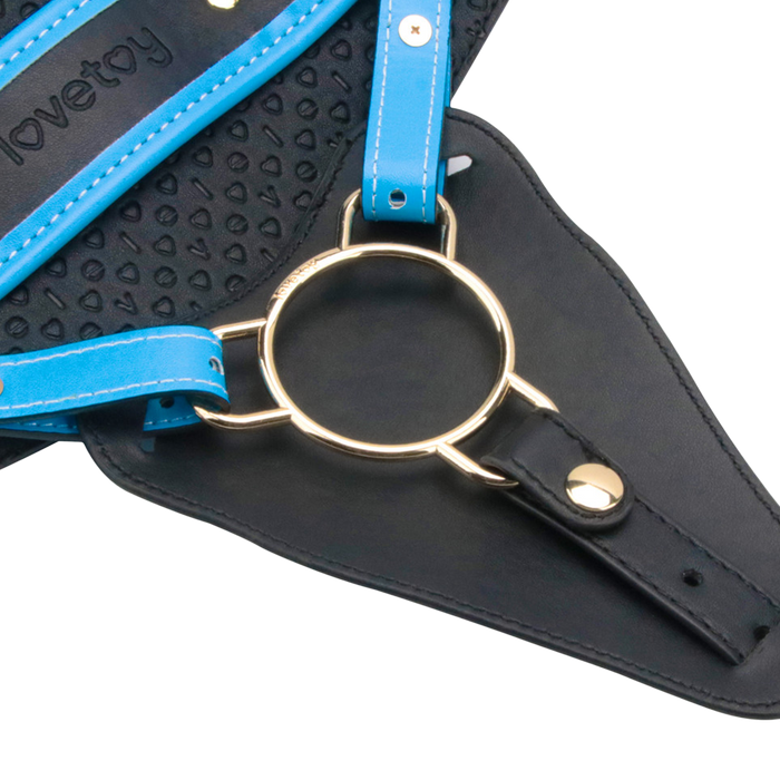 LoveToy - Ingen - Vibrerende Strap-on Set - Lengte 24 cm - Lichte Huidskleur-Erotiekvoordeel.nl