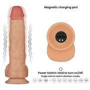 LoveToy - Ingen - Vibrerende Strap-on Set - Lengte 24 cm - Lichte Huidskleur-laced-up.nl