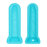 LoveToy - Siliconen IJsblokjesvorm - Realistische Penis - Blauw-laced-up.nl