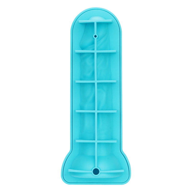 LoveToy - Siliconen IJsblokjesvorm - Realistische Penis - Blauw-laced-up.nl