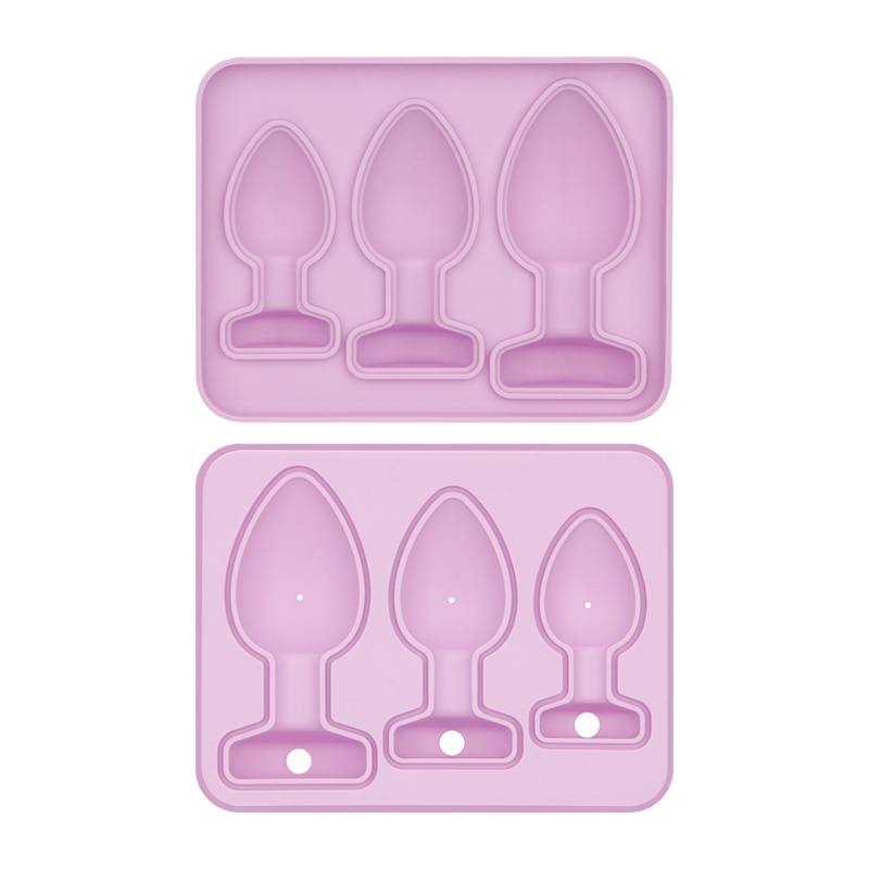 LoveToy - Siliconen IJsblokjesvorm - Buttplug Set - Lila-laced-up.nl