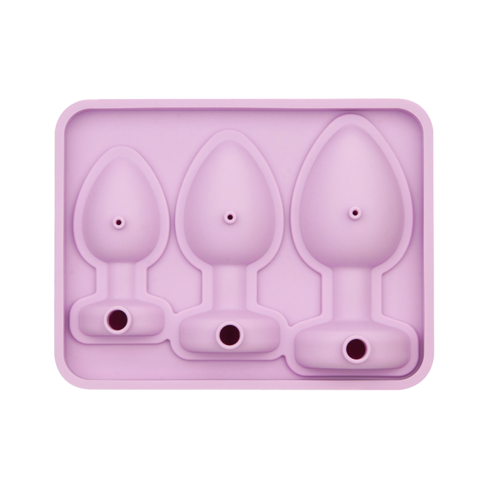 LoveToy - Siliconen IJsblokjesvorm - Buttplug Set - Lila-Erotiekvoordeel.nl