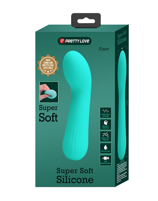 Pretty Love - Faun - Buigzame G-Spot Vibrator - Turquoise-Laced-up.nl