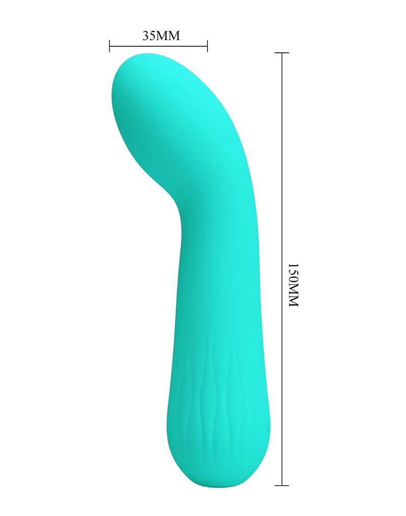 Pretty Love - Faun - Buigzame G-Spot Vibrator - Turquoise-Laced-up.nl