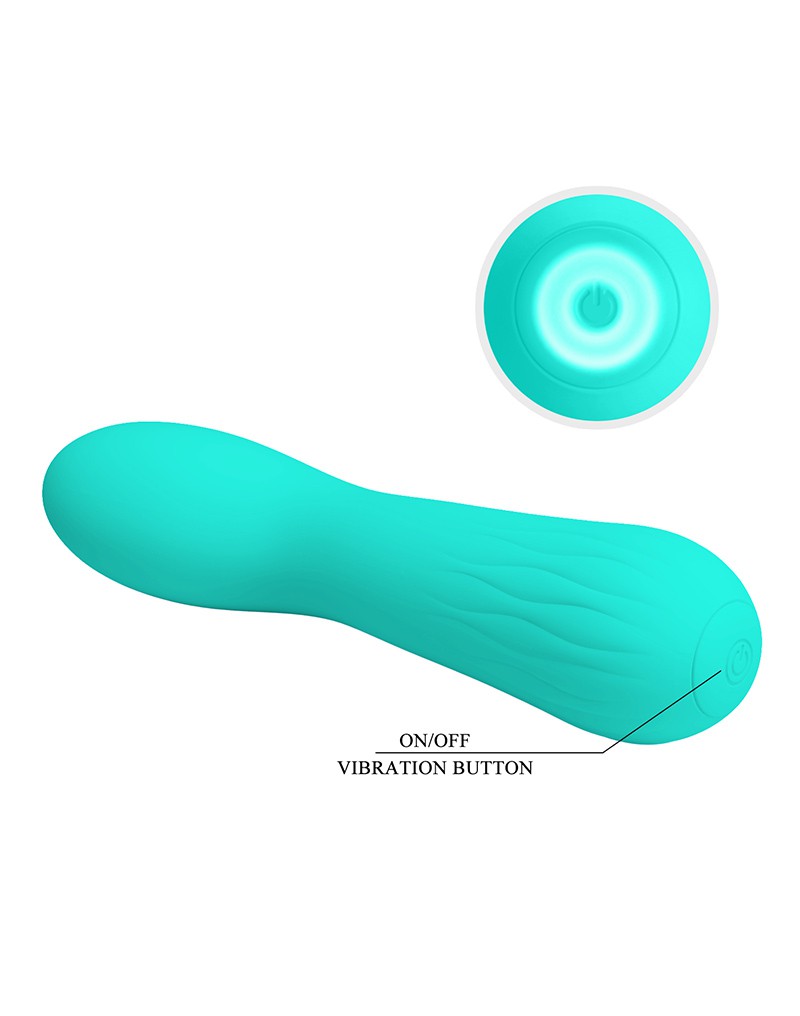 Pretty Love - Faun - Buigzame G-Spot Vibrator - Turquoise-Laced-up.nl