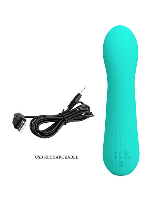 Pretty Love - Faun - Buigzame G-Spot Vibrator - Turquoise-Laced-up.nl
