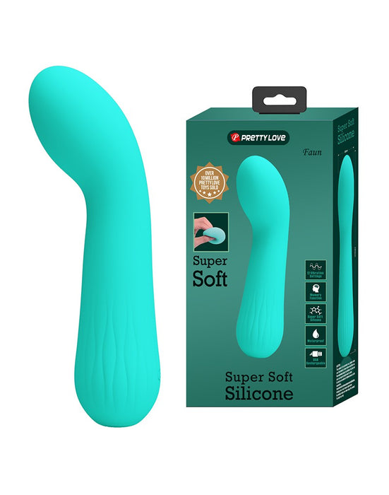 Pretty Love - Faun - Buigzame G-Spot Vibrator - Turquoise-Laced-up.nl