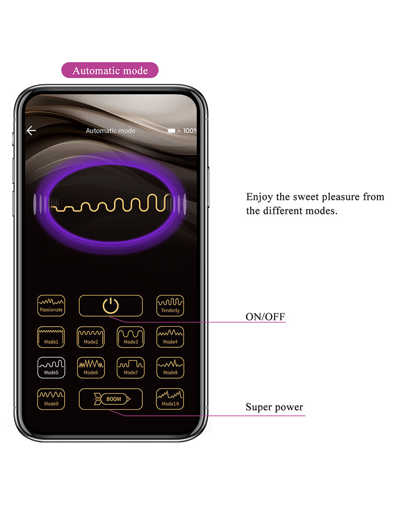 Pretty Love - Billy - G-Spot Vibrator - App Control - Paars-laced-up.nl