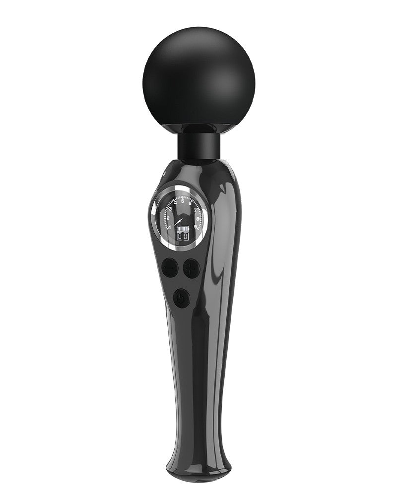 Pretty Love - Skyler - Wand Vibrator - Met LCD Display - Zwart-laced-up.nl