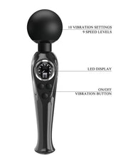 Pretty Love - Skyler - Wand Vibrator - Met LCD Display - Zwart-laced-up.nl