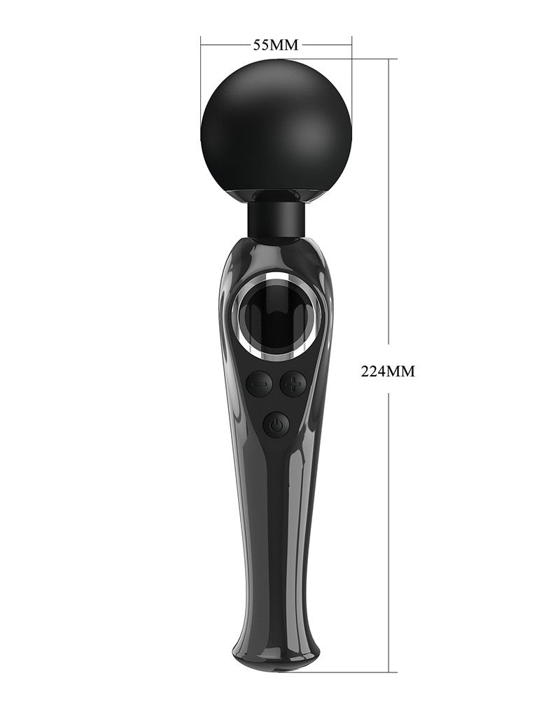 Pretty Love - Skyler - Wand Vibrator - Met LCD Display - Zwart-laced-up.nl