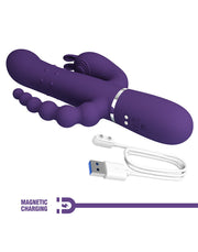 Pretty Love - Cammy - Triple Vibrator - Paars-laced-up.nl
