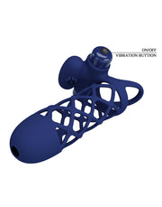 Pretty Love - Giann - Vibrerende Penis Sleeve - Donkerblauw-laced-up.nl