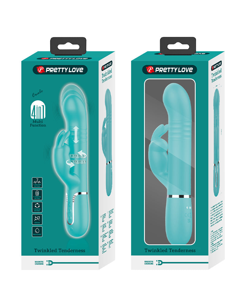 Pretty Love - Coale - Rabbit Vibrator - Turquoise-laced-up.nl