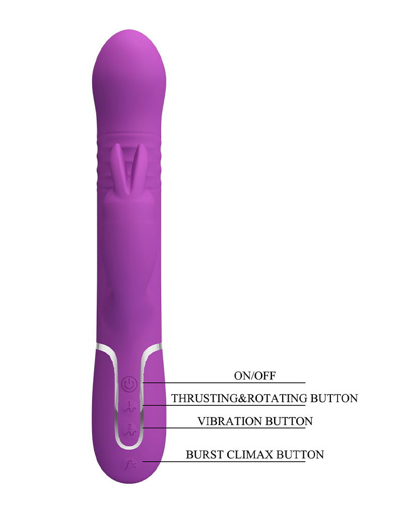 Pretty Love - Coale - Rabbit Vibrator - Paars-laced-up.nl