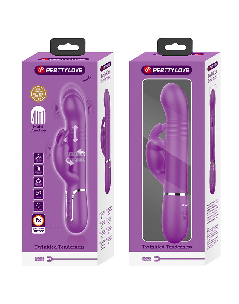 Pretty Love - Coale - Rabbit Vibrator - Paars-laced-up.nl