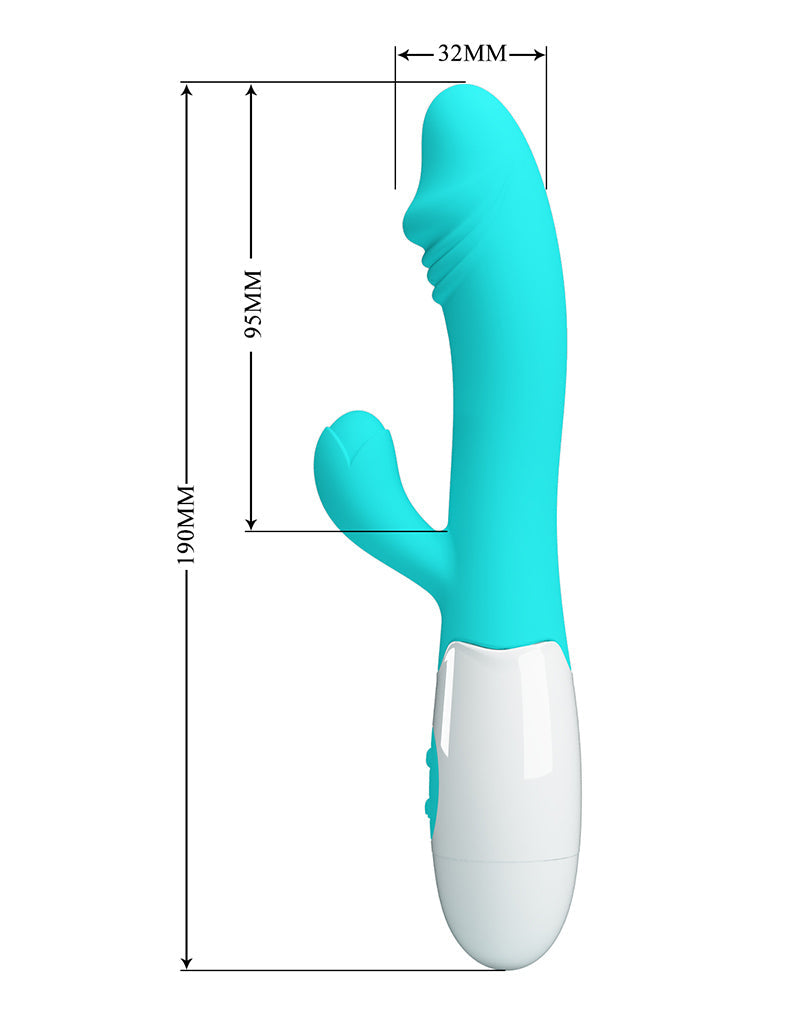 Pretty Love - Snappy - G-Spot Rabbit Vibrator - Turquoise-laced-up.nl