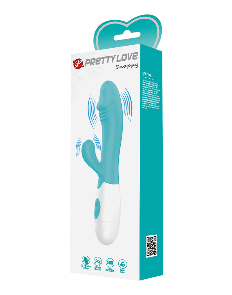 Pretty Love - Snappy - G-Spot Rabbit Vibrator - Turquoise-laced-up.nl