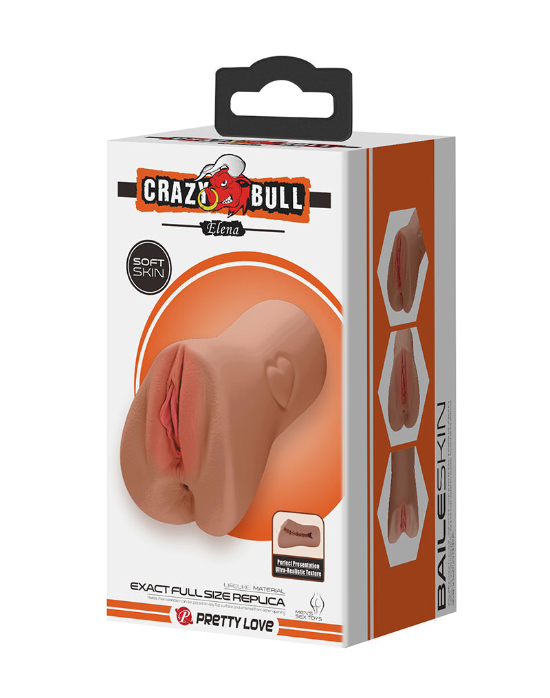 Crazy Bull - Elena Onahole - Masturbator voor mannen - Medium Huidskleur-laced-up.nl