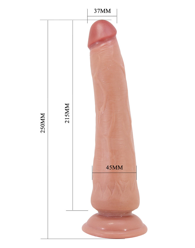 Pretty Love - Tiemeyer - Realistische Sliding Skin Dildo - 25 cm - Medium Huidskleur-laced-up.nl