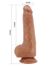 Pretty Love - Draco - Sliding Skin Realistische Dildo 23,3 cm - Medium Huidskleur-laced-up.nl