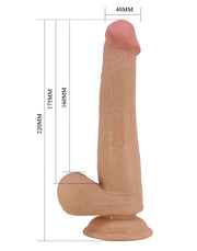 Pretty Love - Tallen - Sliding Skin Realistische Dildo - 22 cm - Lichte Huidskleur-laced-up.nl