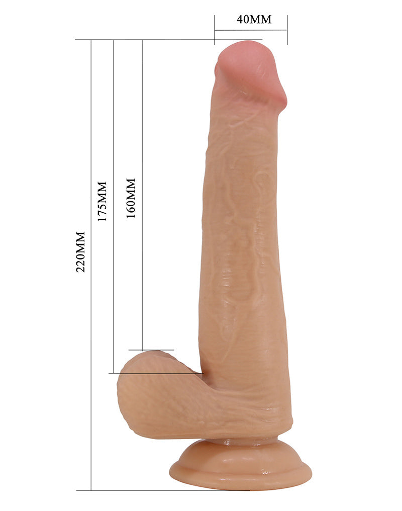 Pretty Love - Tallen - Sliding Skin Realistische Dildo - 22 cm - Lichte Huidskleur-laced-up.nl