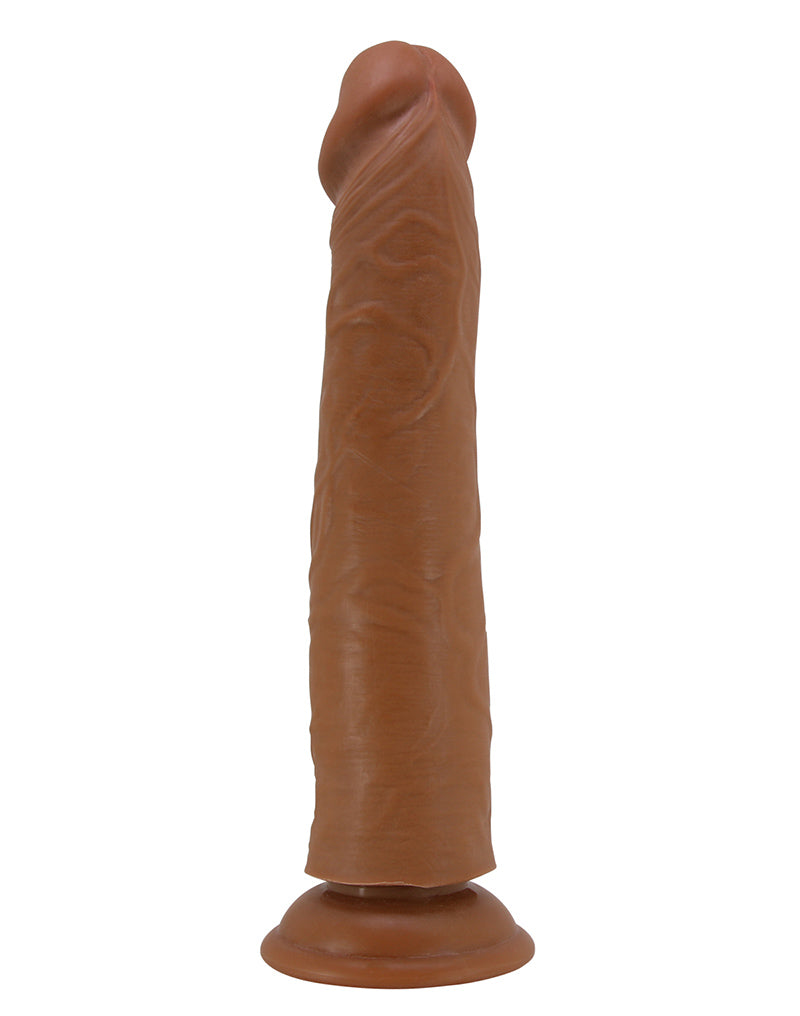 Pretty Love - Sharife - Sliding Skin Realistische Dildo - 25,4 cm - Bruin-laced-up.nl