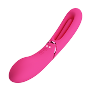 Pretty Love - Romance Lexie - Vibrator met Wiebelend Tongetje - Roze-laced-up.nl