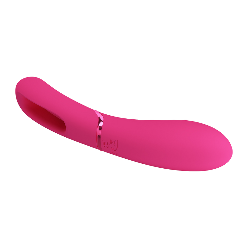 Pretty Love - Romance Lexie - Vibrator met Wiebelend Tongetje - Roze-laced-up.nl