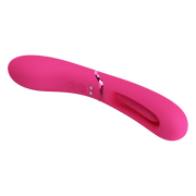 Pretty Love - Romance Lexie - Vibrator met Wiebelend Tongetje - Roze-laced-up.nl