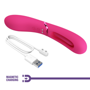 Pretty Love - Romance Lexie - Vibrator met Wiebelend Tongetje - Roze-laced-up.nl