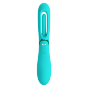 Pretty Love - Romance Lexie - Vibrator met Wiebelend Tongetje - Turquoise-laced-up.nl
