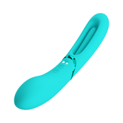 Pretty Love - Romance Lexie - Vibrator met Wiebelend Tongetje - Turquoise-laced-up.nl