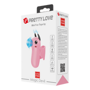 Pretty Love - Mini Fun Toys - Magic Devil - Vinger Vibrator - Roze-laced-up.nl