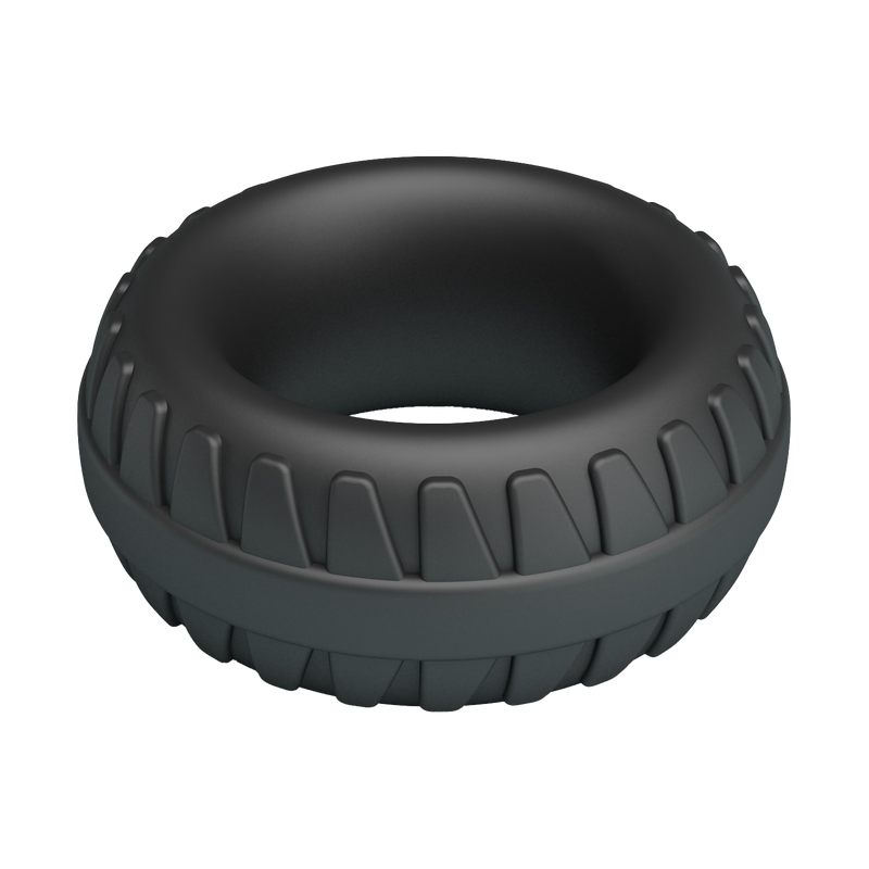 Crazy Bull - Dilson - Super Soft Siliconen Ring - Model 3 - Zwart-laced-up.nl