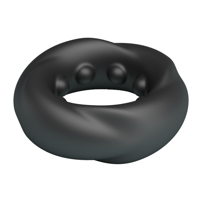 Crazy Bull - Daquez - Super Soft Siliconen ring - Model 4 - Zwart-Erotiekvoordeel.nl