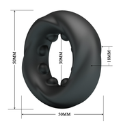Crazy Bull - Daquez - Super Soft Siliconen ring - Model 4 - Zwart-laced-up.nl